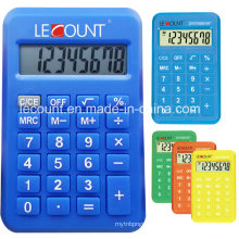 Cadeau promotionnel 8 chiffres Calculatrice de poche à double puissance avec différentes couleurs (LC396B)